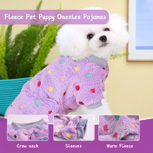 Dog Winter Pajamas,  Pet Jumpsuit Apparel