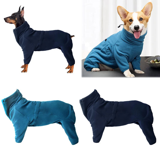 Dog Winter Coat - Soft Pullover Pajamas Cozy Jumpsuit