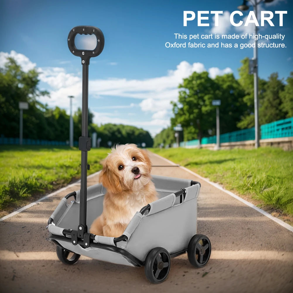 Foldable Pet Stroller - Rolling Pet Cart