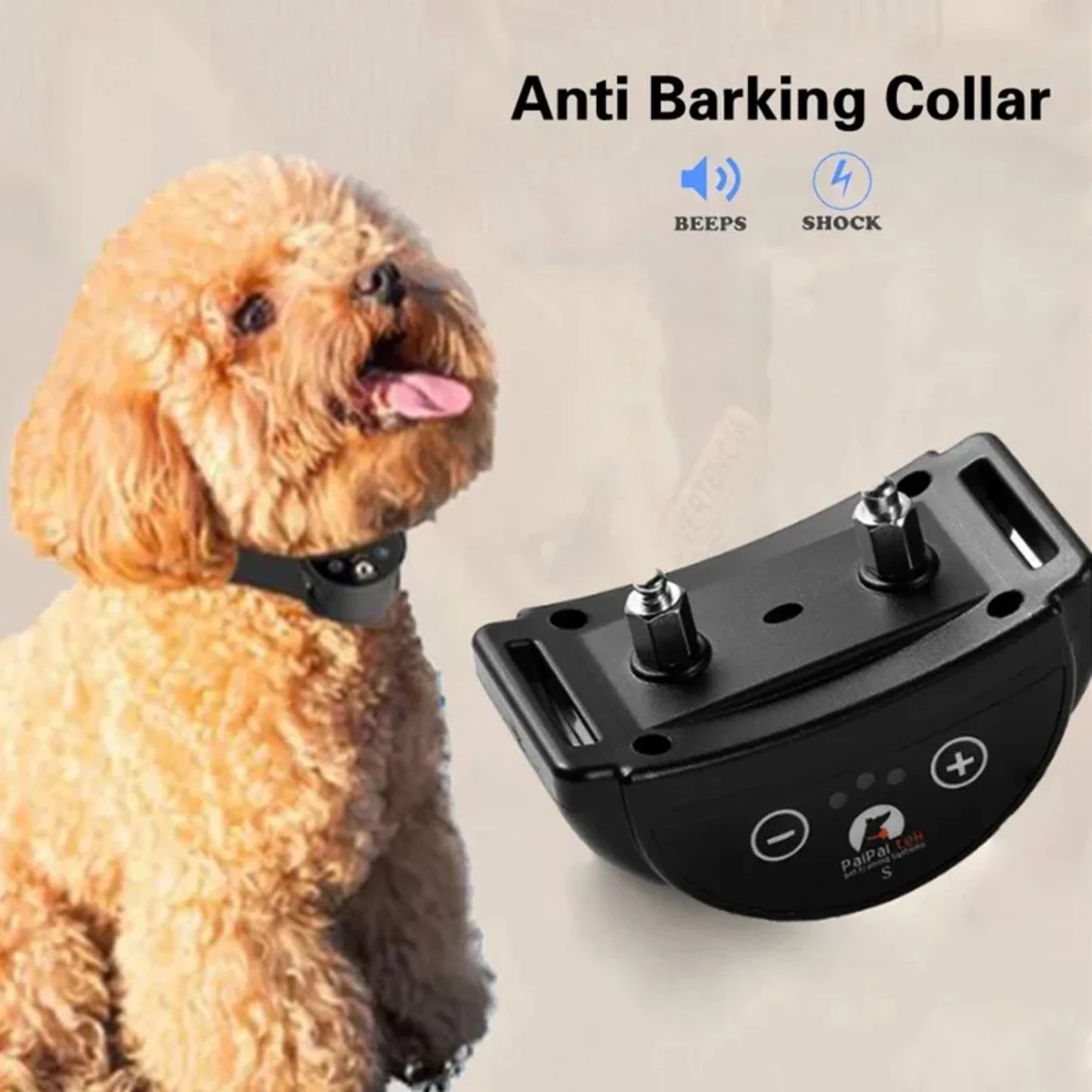 Rechargeable Anti Bark Collar - Waterproof Training Collars