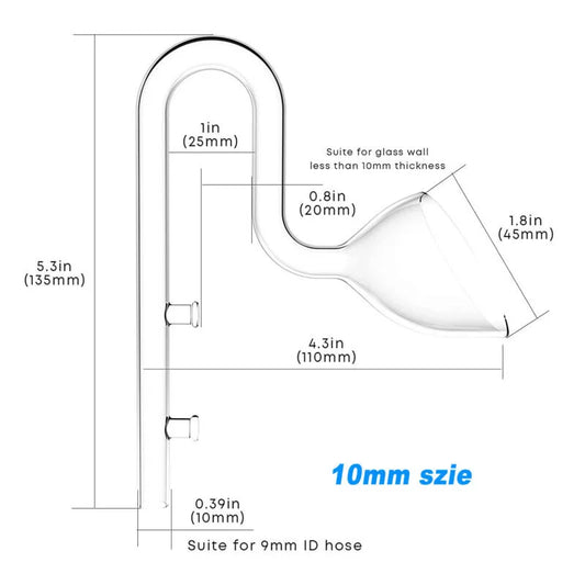 Aquarium Filter Pipes, Pipe Surface Skimmer,  Tank Filter System