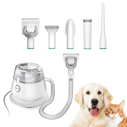 Pet Grooming Kit & Vacuum Suction 99% Pet Hair,