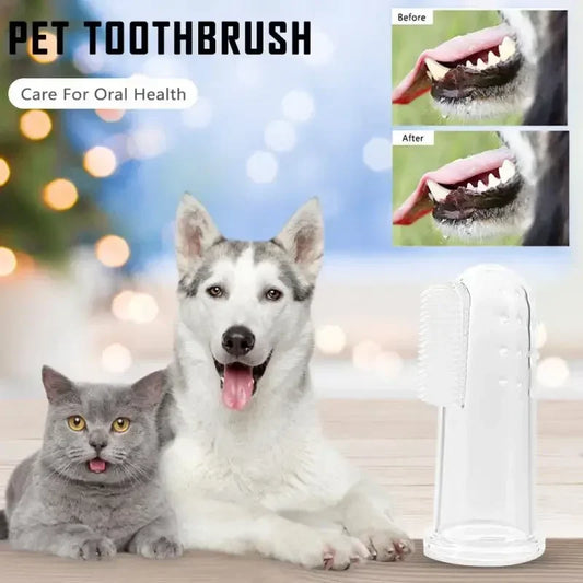 Soft Pet Finger Toothbrush - Tartar Teeth Care Tool