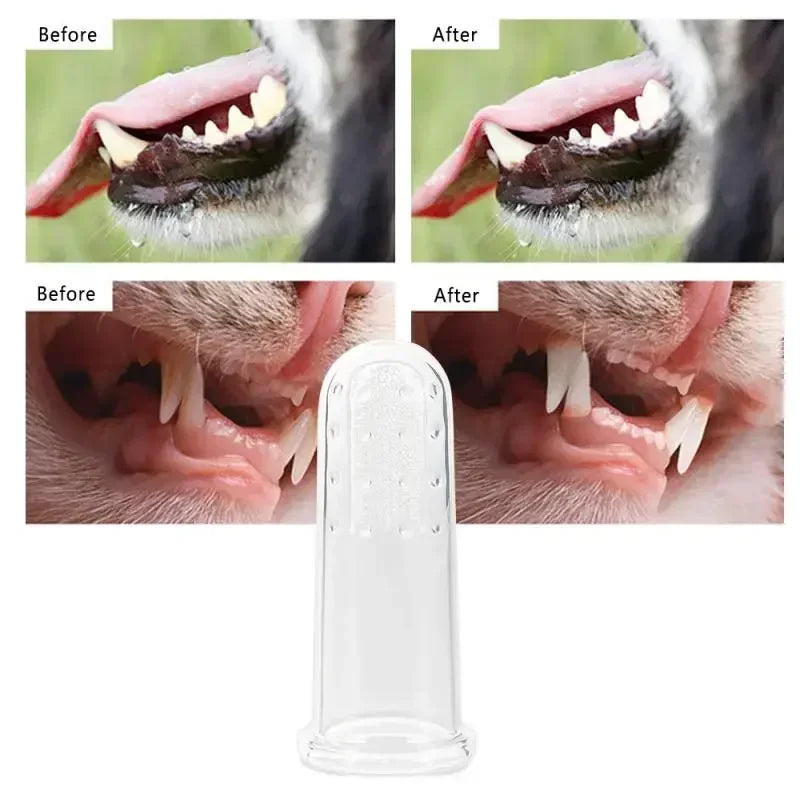 Soft Pet Finger Toothbrush - Tartar Teeth Care Tool