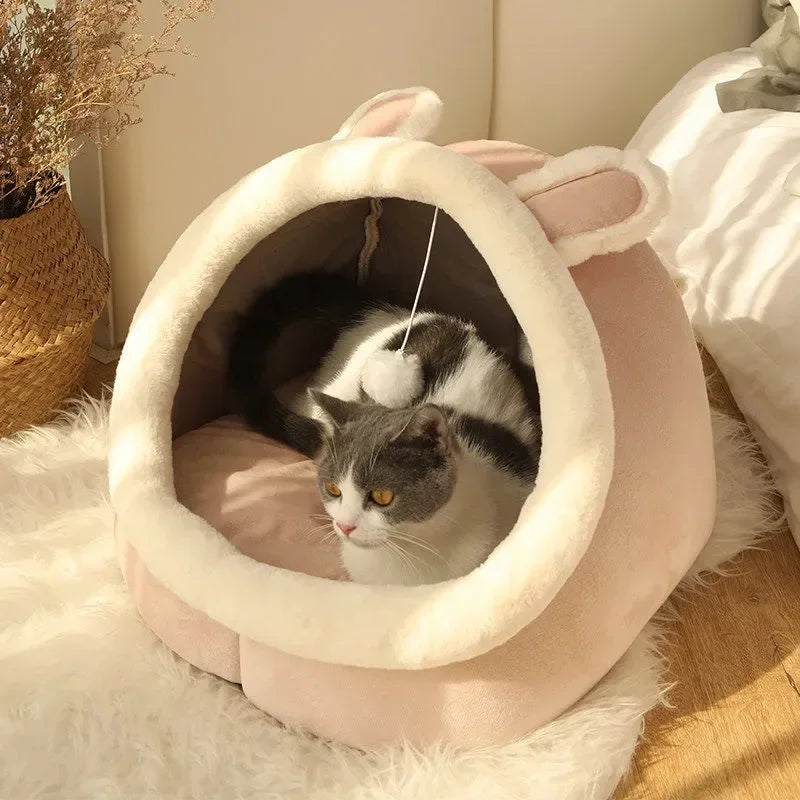 Warm Pet Basket-Cozy Kitten Lounger