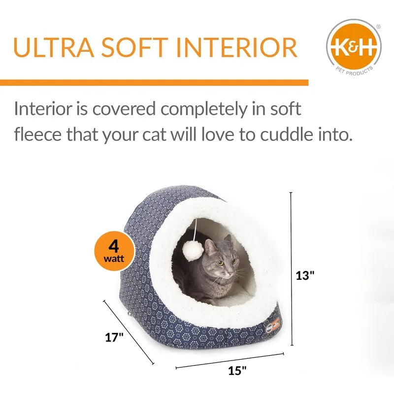 Thermo-Cat Cave Bed - Winter Heated Bed