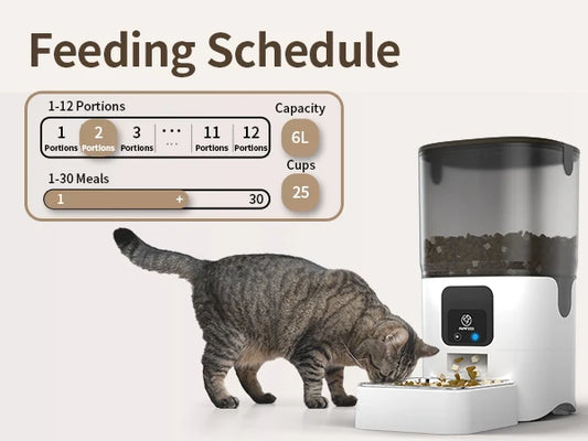 Automatic Cat Feeders, Wi-Fi Pet Feeder with APP