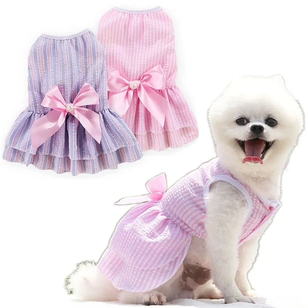 Dog Dresses  Small Dogs Cats Puppy Clothes Summer Princess Pet Dresses Girl Female Doggies Tutu Skirt Apparel  Chihuahua