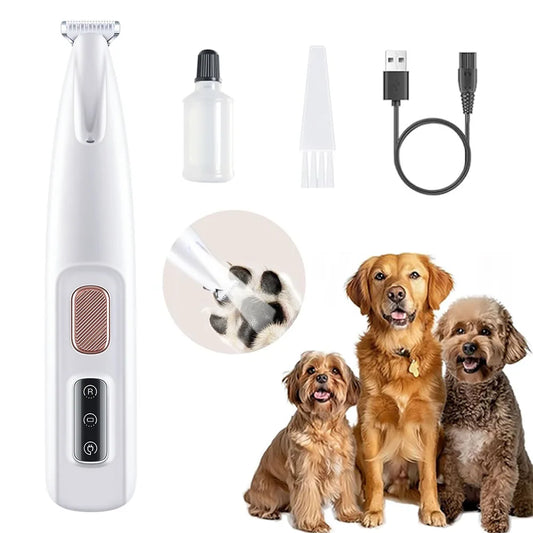 Pet Electric Groomer - LED Light Hair Trimmer