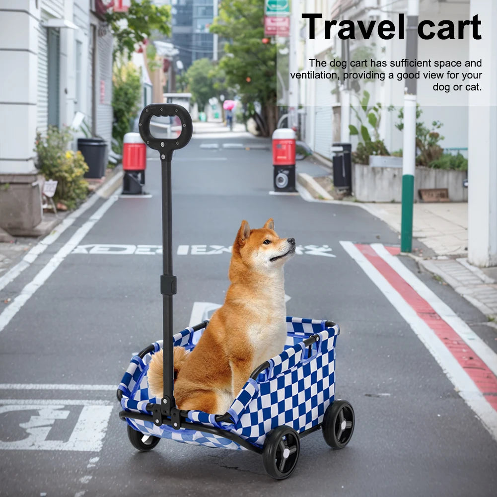 Foldable Pet Stroller - Rolling Pet Cart