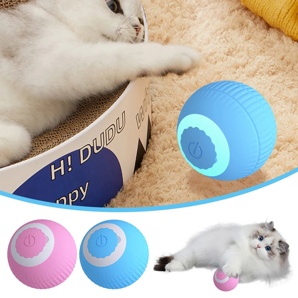 Automatic Cat Ball Toys - Rechargeable Rolling Ball