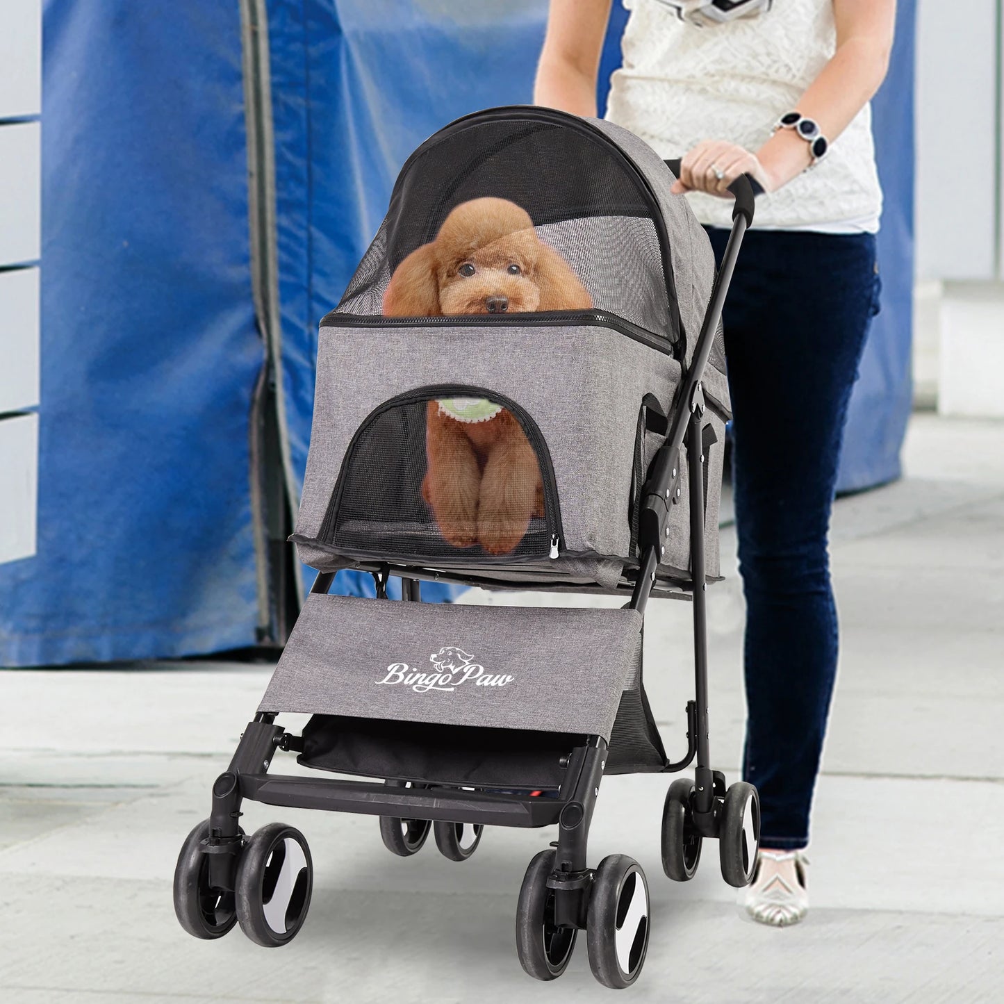 Luxury Foldable Cat Stroller