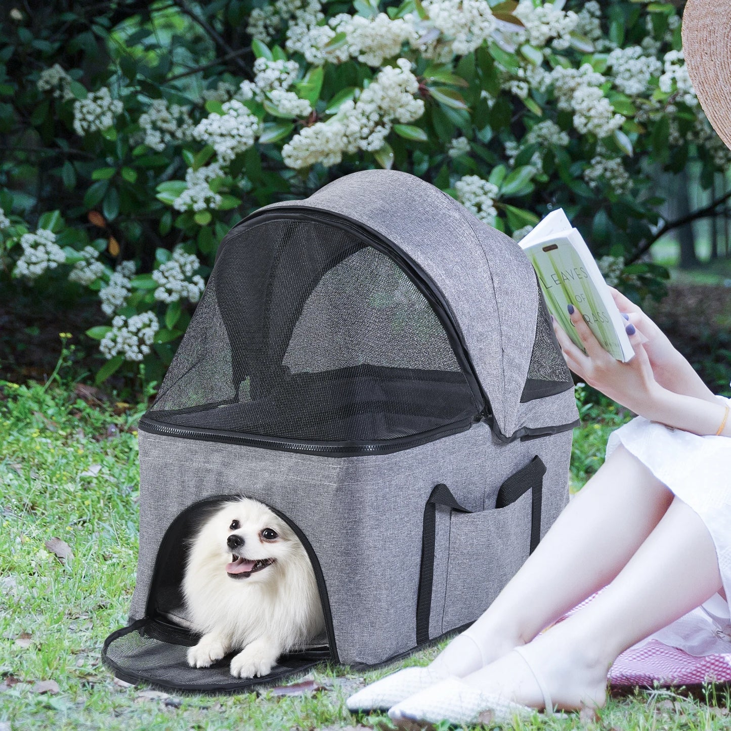 Luxury Foldable Cat Stroller