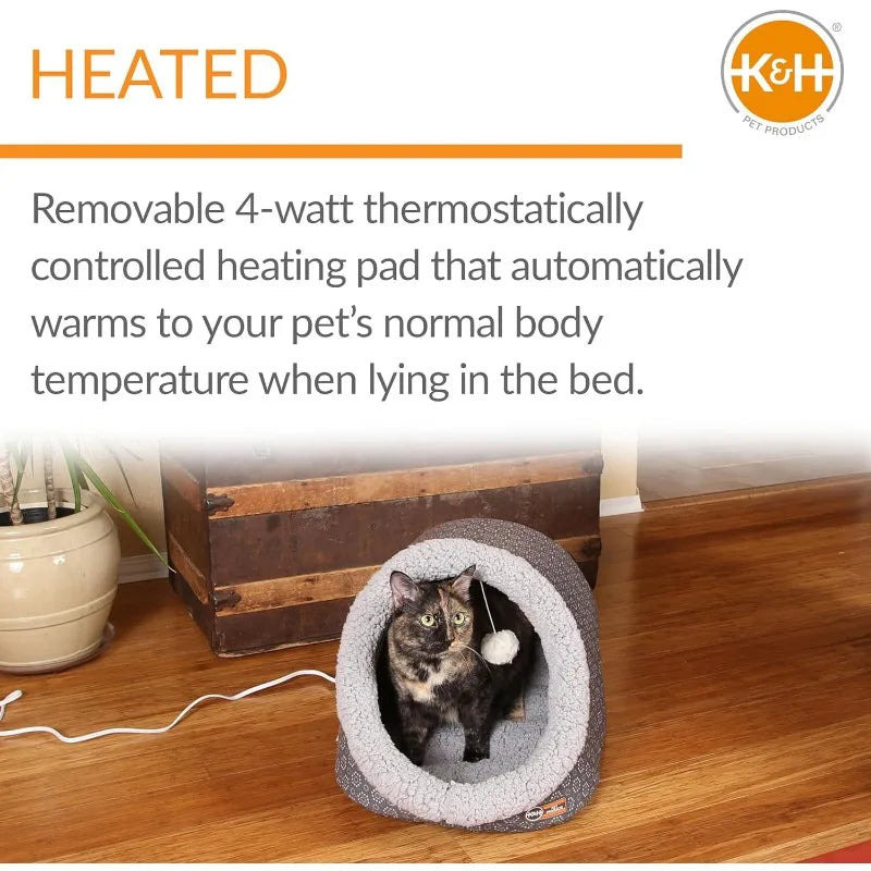 Thermo-Cat Cave Bed - Winter Heated Bed