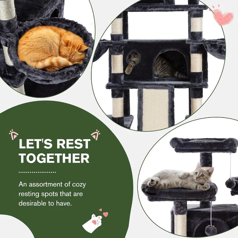 Multi-Level Large Cat Tree Tower w