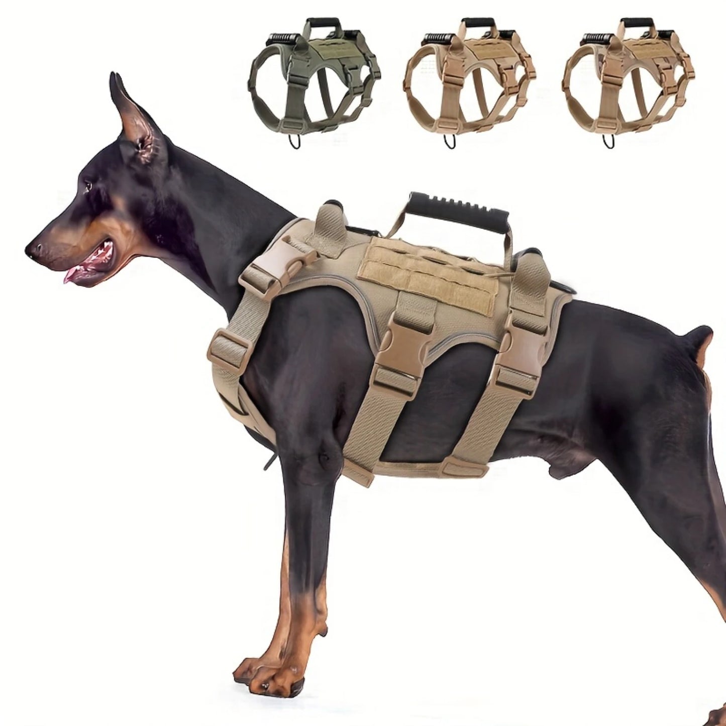 Heavy-Duty Dog Tactical Harness -