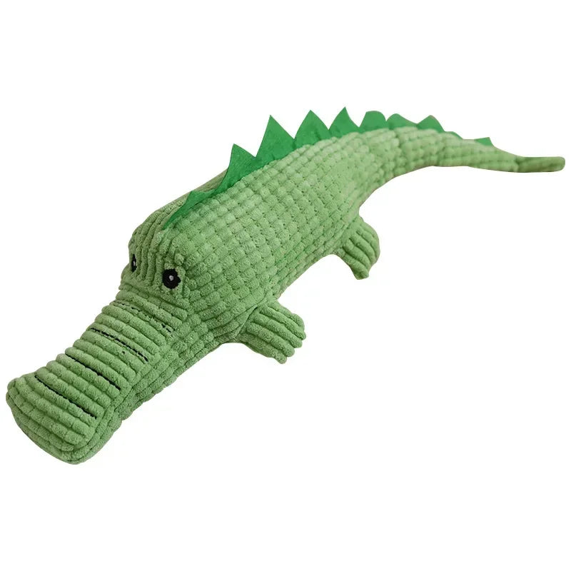 Crocodile Shape Plush Dog Squeaky Toys