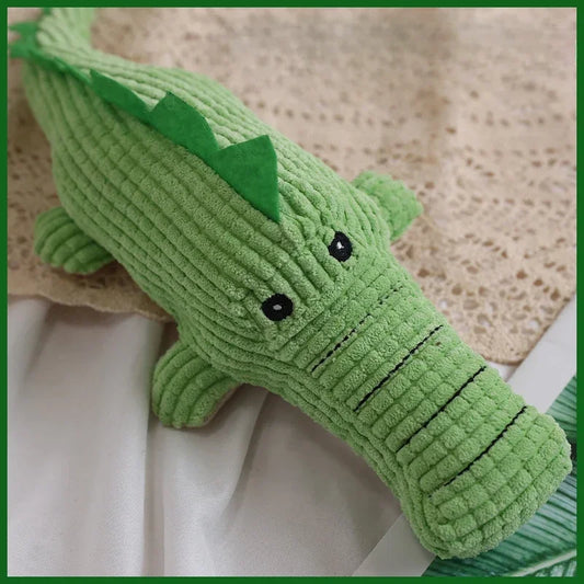 Crocodile Shape Plush Dog Squeaky Toys