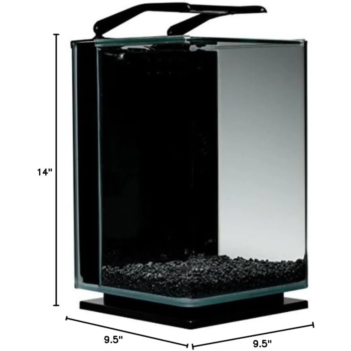 Glass LED Aquarium Kit - Hidden Filtration