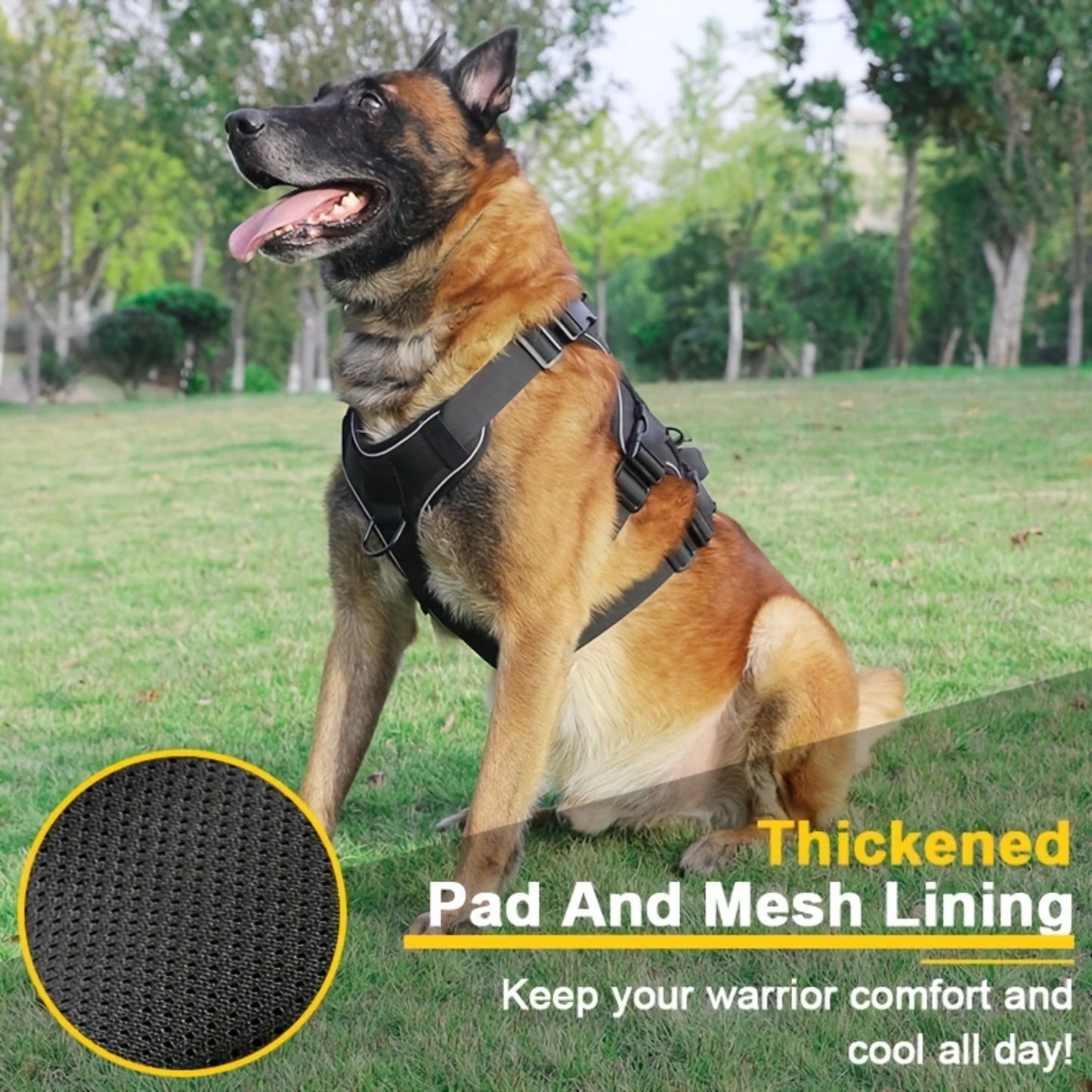 Heavy-Duty Dog Tactical Harness -