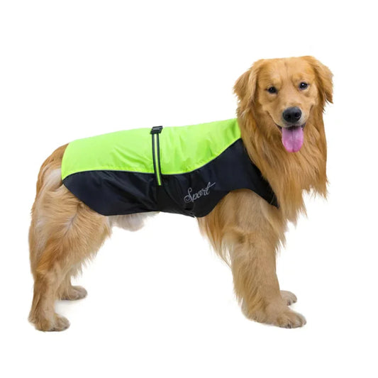 Waterproof Reflective Big Dog Raincoat