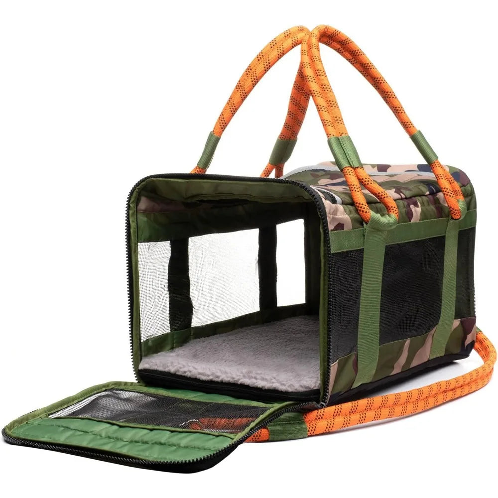 Airline-Compliant Pet Carrier with Leash