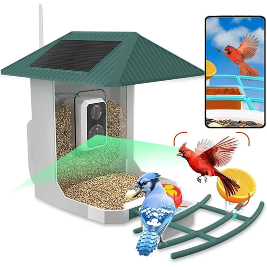 Smart Bird Feeder with Camera, AI Identify Bird Species,