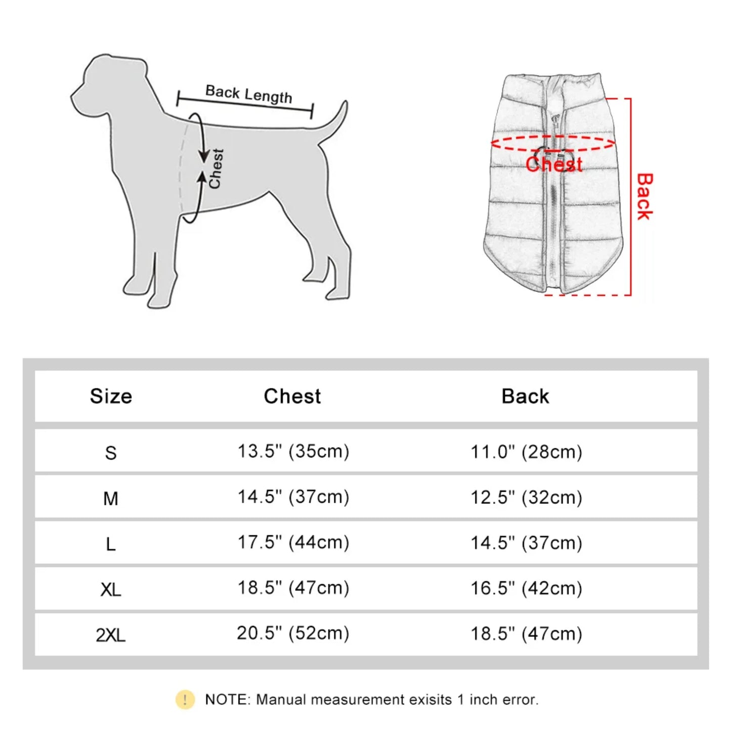 Cotton Dog Vest -  Autumn Winter Jacket