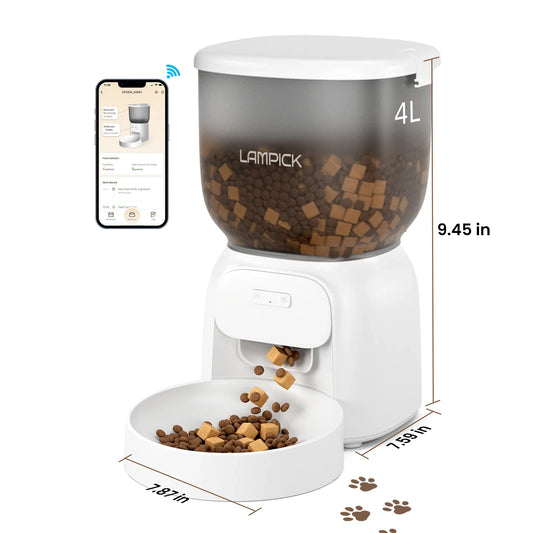 Automatic Cat Feeder - Wi-Fi Cat Food Dispenser