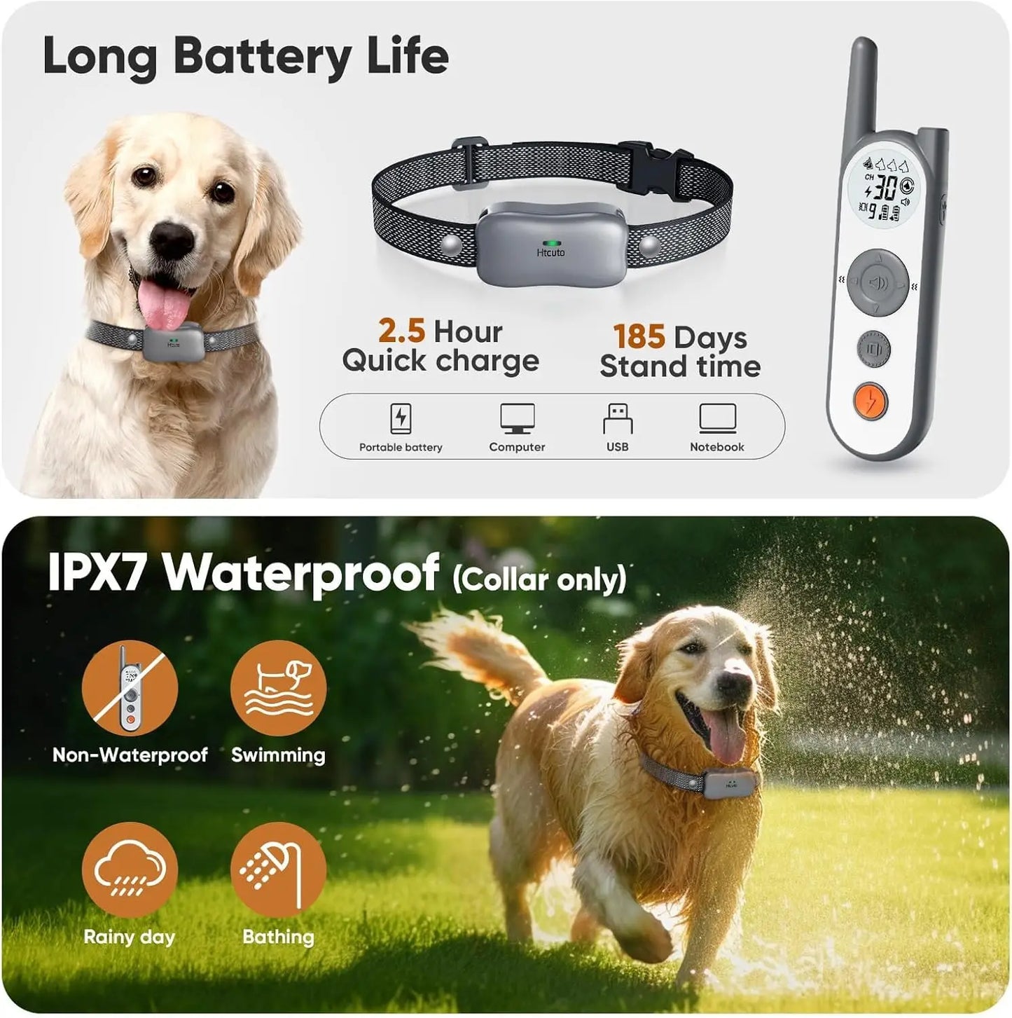 Dog  Electric Fence for Dogs  - Training Collar with Remote