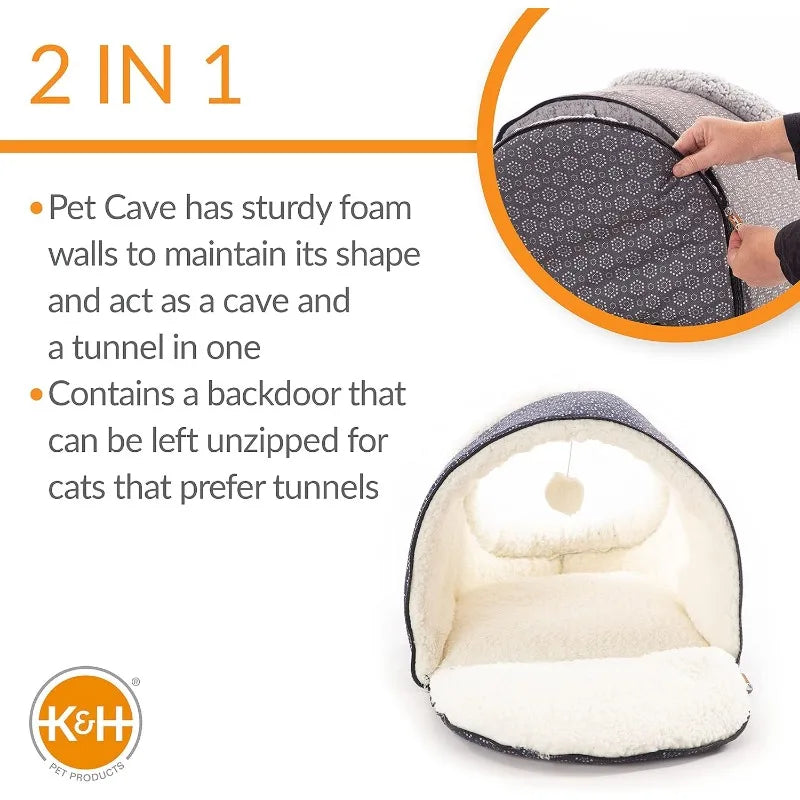 Thermo-Cat Cave Bed - Winter Heated Bed